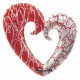 XO Heart Pattern Valentine's Balloon
