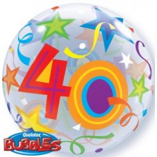 40 Brilliant Stars Bubble Balloon