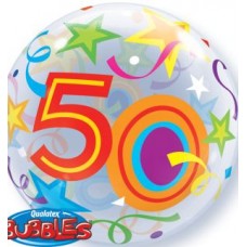 50 Brilliant Stars - Bubble Balloons