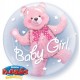 Baby Pink Bear Bubble Balloon